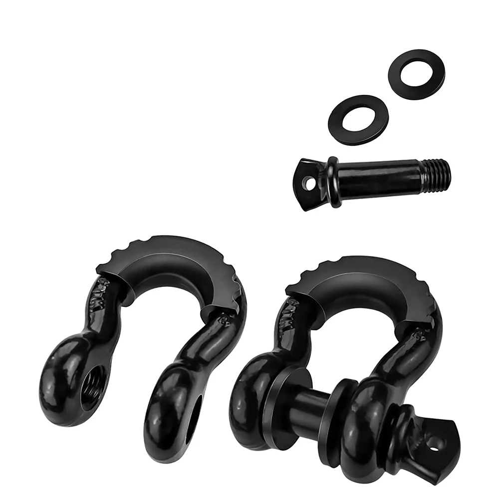 1 Pcs 8T Off-road Trailer Hitch RV Trailer U-hook Trailer Hitch Front And Rear Pull Rod Towing Hook Transportation Rescue Tool