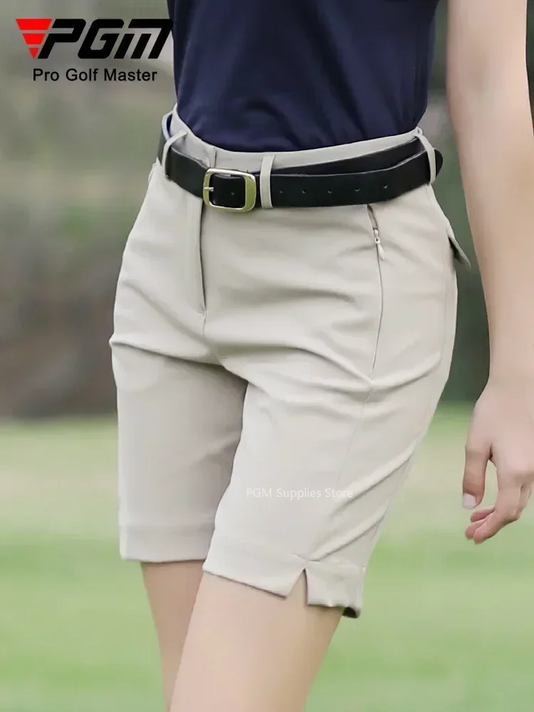 PGM Golf Shorts Women's Summer Sports Shorts Split Hem Split Pants Clothing Waterproof Elastic Women's Pants