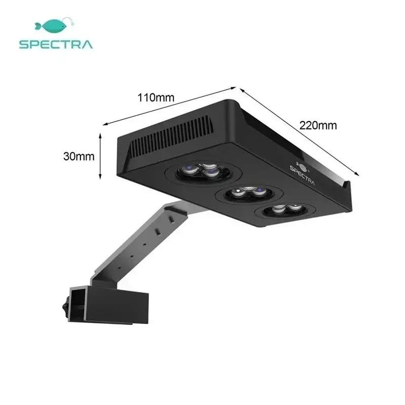 LED Lamp Aquarium Light Aquarium Lamp Spectra Nano 029 Led Aquarium Light Timing ON-OFF 30W Saltwater Lighting with Touch Control for Coral Reef Fish Tank