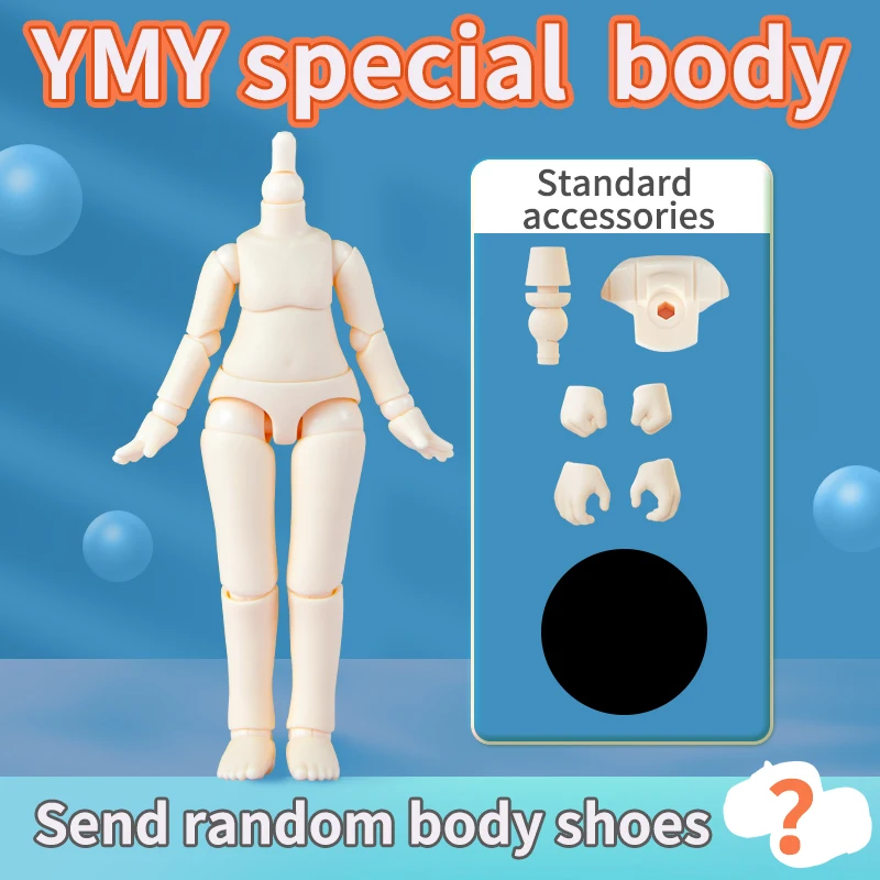 YmY special Body With shoes Ob11 Doll Body for Gsc Head,1/12bjd,Obitsu 11Toys Accessories Repories Replacement Joint Hand-made bt100bm smt head closed nema8 hollow shaft stepper for pick place head smt diy mountor 5mm special connector nozzle rotary joint