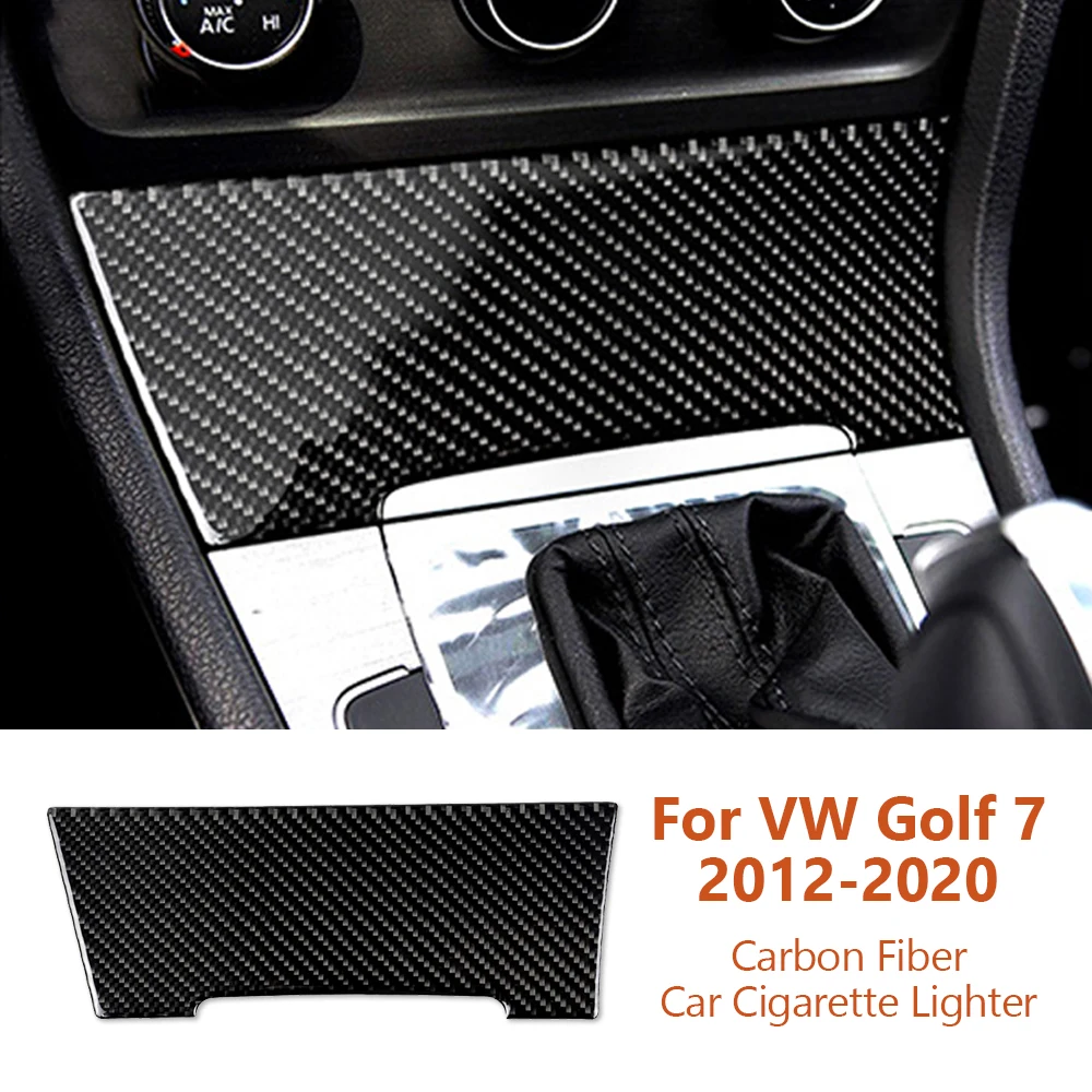 

For Volkswagen VW Golf 7 2012-2020 Car-Styling Carbon Fiber Car Cigarette Lighter Decorative Stickers Auto Interior Accesorios