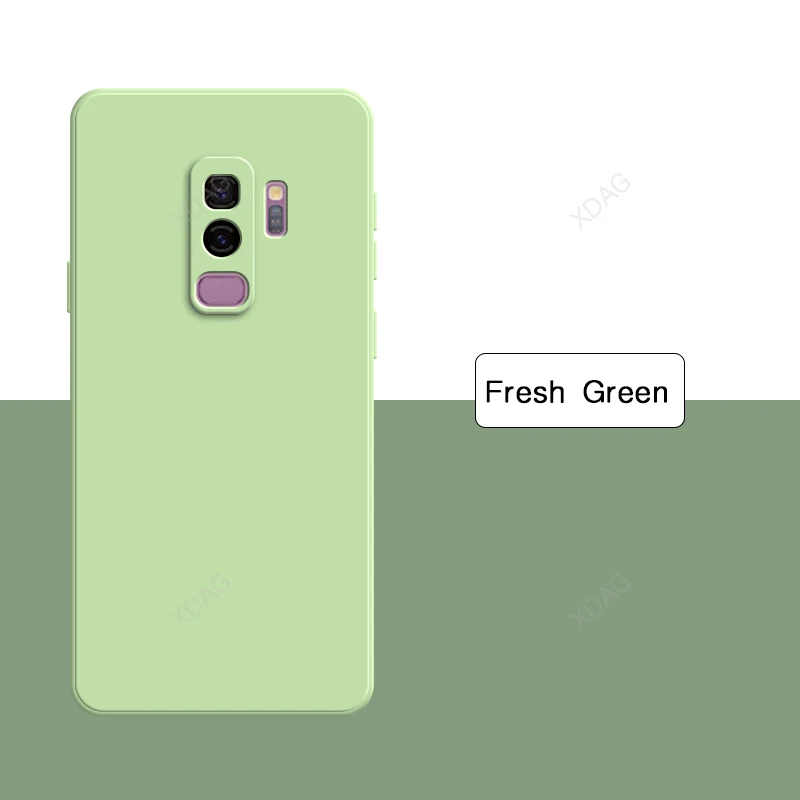 Luxury Liquid Silicone Soft Candy Phone Case - Classic Square Design
