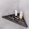 Non Perforated Bathroom Corner Shelf Carbon Steel Wall Mounted Tripod Basket No Drill Space WC Bath Shampoo Wall Shelf 3