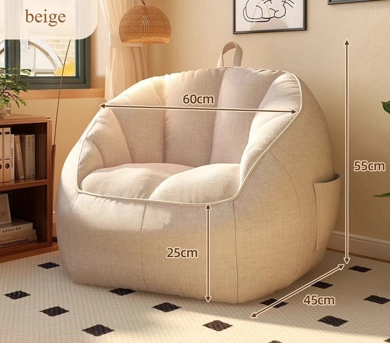 Große Komfort-Couch-Stuhl, Lazy Bean Bag Sofa, riesiges Wohnzimmer, Sitzsack-Sofas, Freizeit, entspannend, für eine Person, Boden-Tatami-Sofas