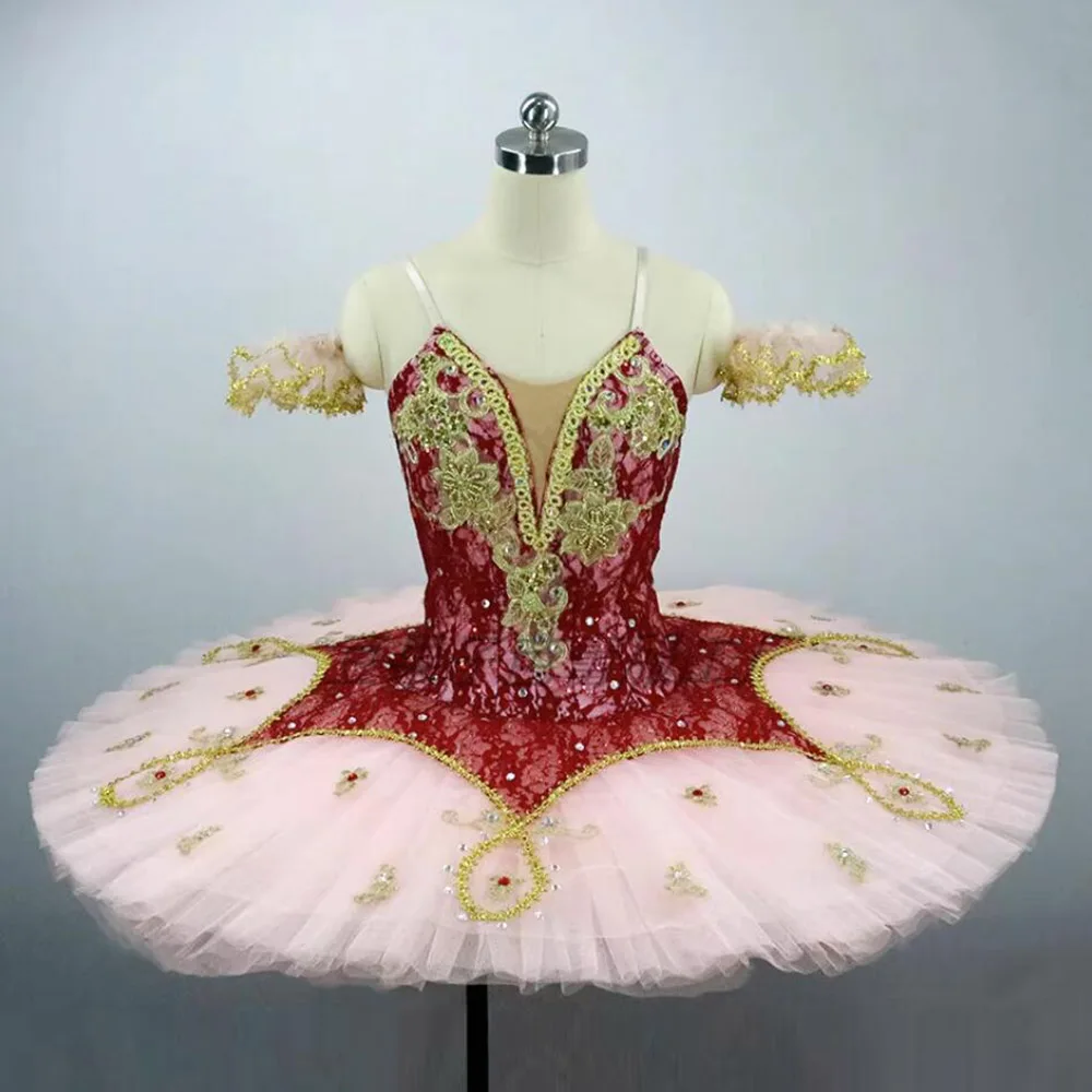 

Customized Professional Adult Children'S Ballet Tutu Honey Peach Hard Mesh Ponchy Skirt For Bacheta Performance Competition