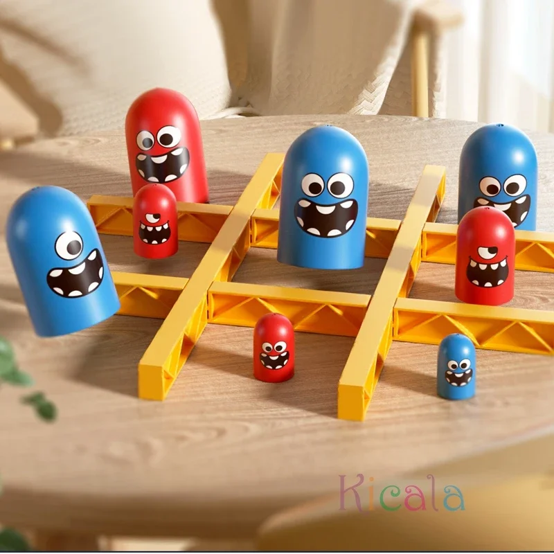 Children's nesting dolls, well shaped chess puzzle toys, fun eating games, thinking and logic training Educational  Family Games 5