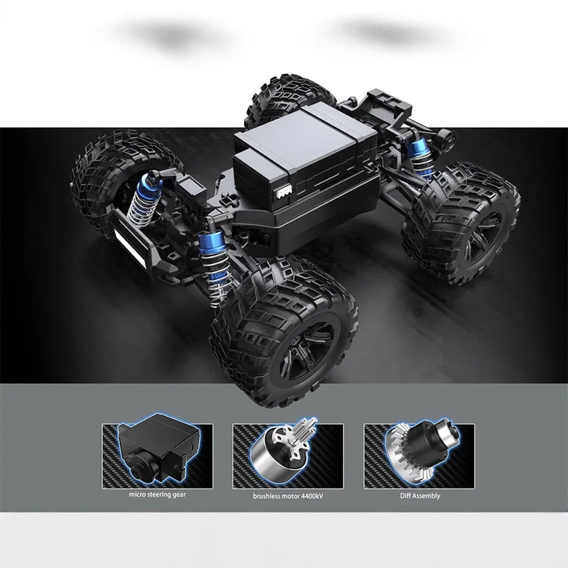 New MJX Hyper Go 20208 Remote Control Car 39km/H Brushless High Speed Rc Car Off-Road 4x4 Truck 1/20 Rtr Car Toys For Rc Gift 4