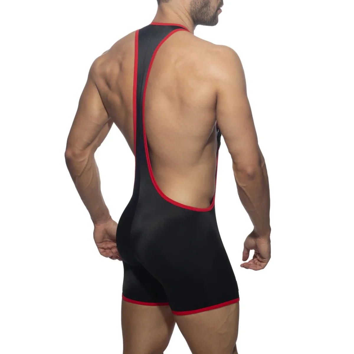 Men's Sexy Front Buckle Jockstrap Bodysuits Sportwear Fitness Wrestling Singlet Male One-piece Jumpsuit Underwear Man Bodywear