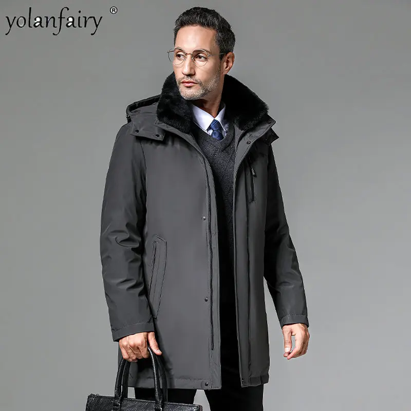 

2022 Fall Winter Coat Men’s Down Jacket Outwear Mens Jacket Waterproof Hooded Casual Puffer Jackets for Men Jaqueta Masculina FC