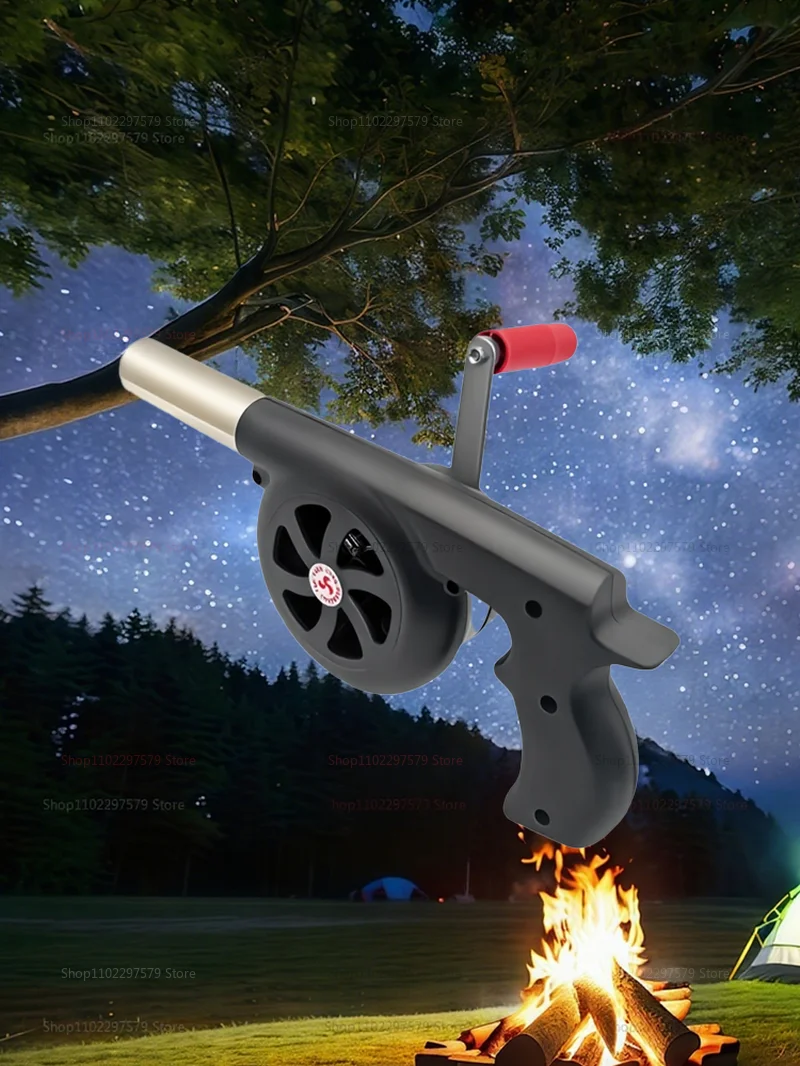Description Picture 4 of itemCamping BBQ Hand-BBQ Charcoal Blower - Lightweight Portable Outdoor Aid Fire Handheld Cooking Tool for Outdoor BBQ Bangfire