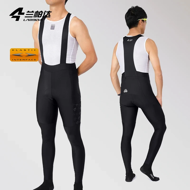 Lameda Men's Cycling Bib Shorts Breathable Bike Pants With Side Pockets Soft Fabric 7-hour Padding For Ultimate Comfort