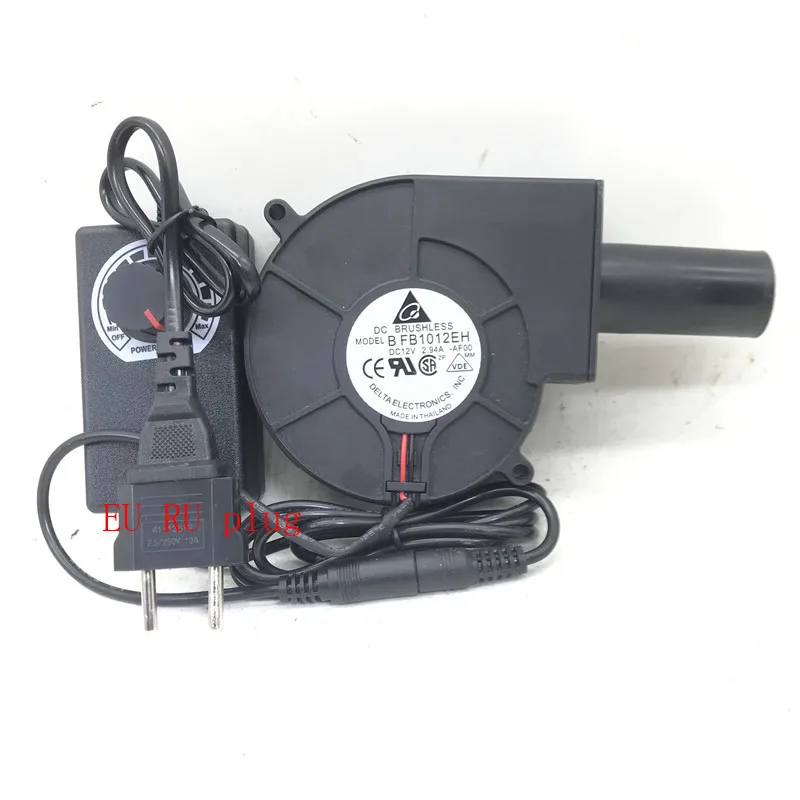 Alto Volume de ar Turbina Centrífuga Ventilador com Plástico ar Duto Velocidade Controle Adaptador de Energia Novo Bfb1012eh 12v 2.94a 9733 9cm - Imagem 4