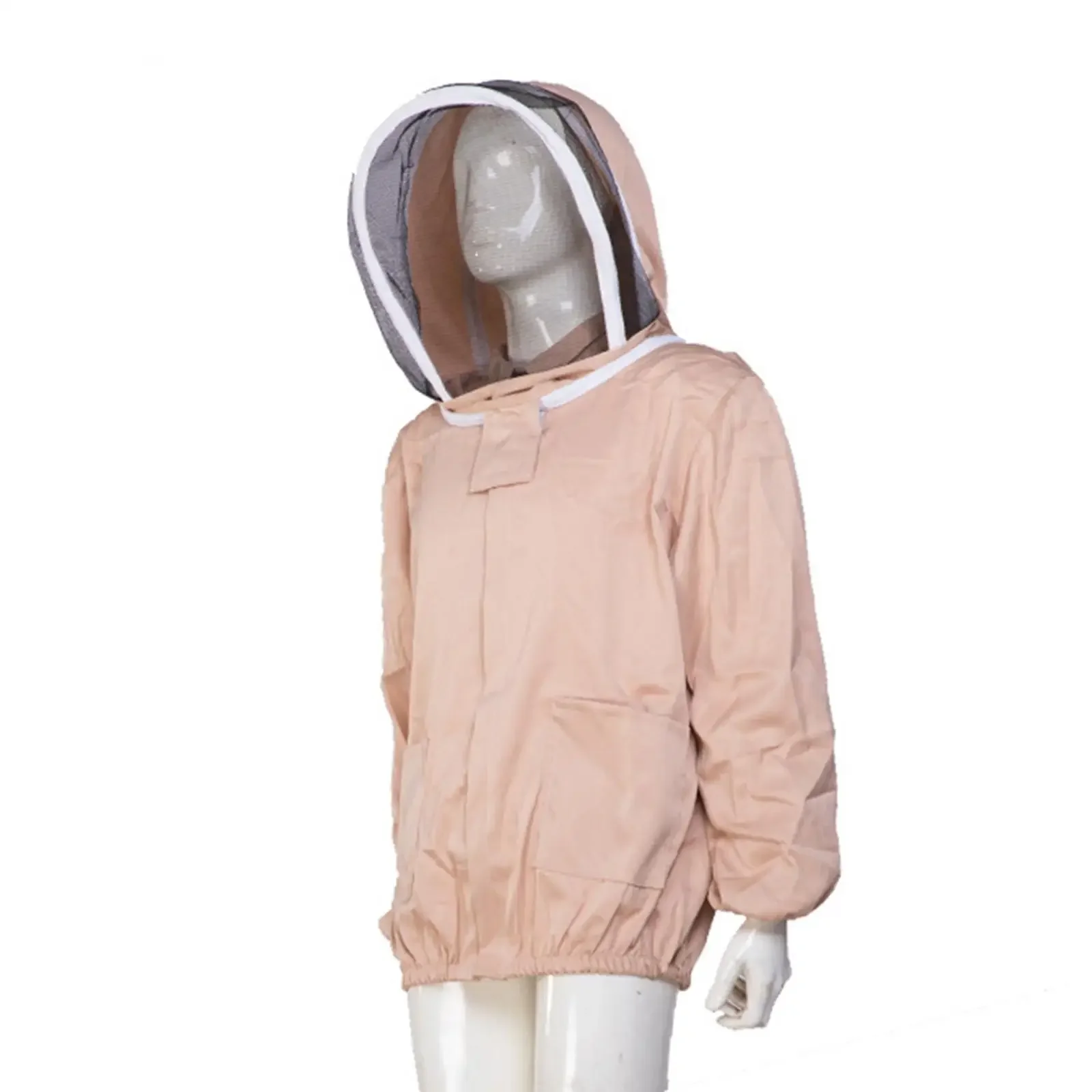 Beekeeper Suit with Pockets Breathable with Hat Equip Suit Beekeeping Jacket Bee Keeper Suite Farm Smock for Backyard