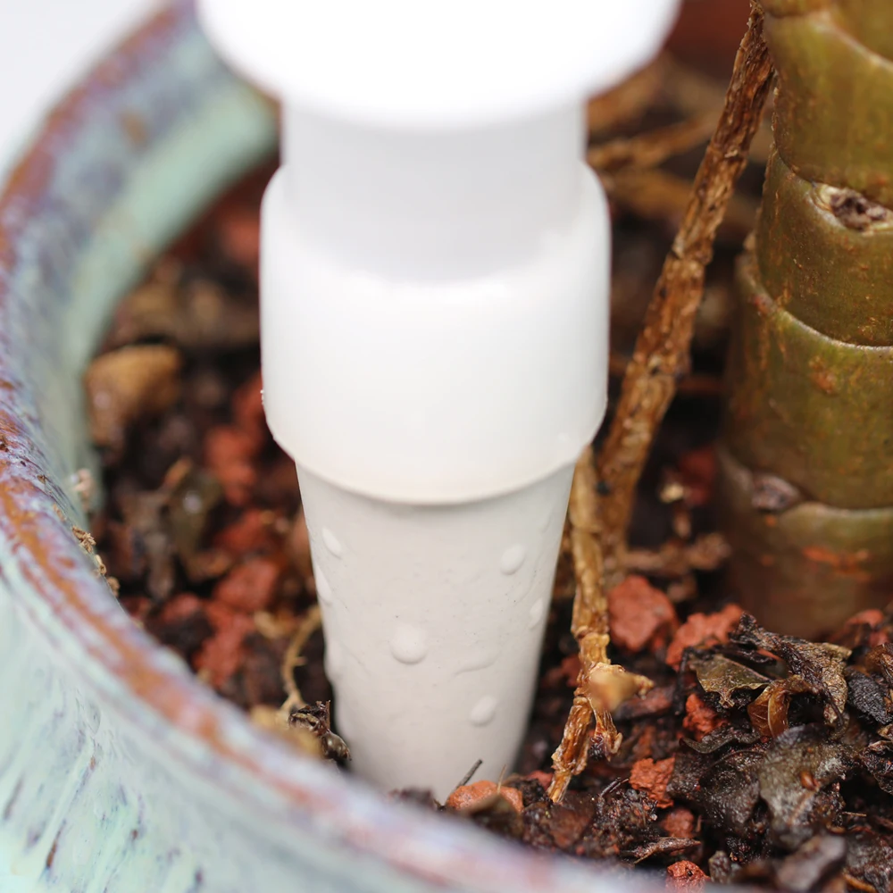 Drip Irrigation Watering Device System 1-24PCS Flower Waterer Tool for Indoor Plant Pot Home Garden Ceramic Drop Kit Spike Stake Plants Irrigation Kits Plant Waterer Drip Irrigation Spike Drip Irrigation Drip Irrigation Stakes