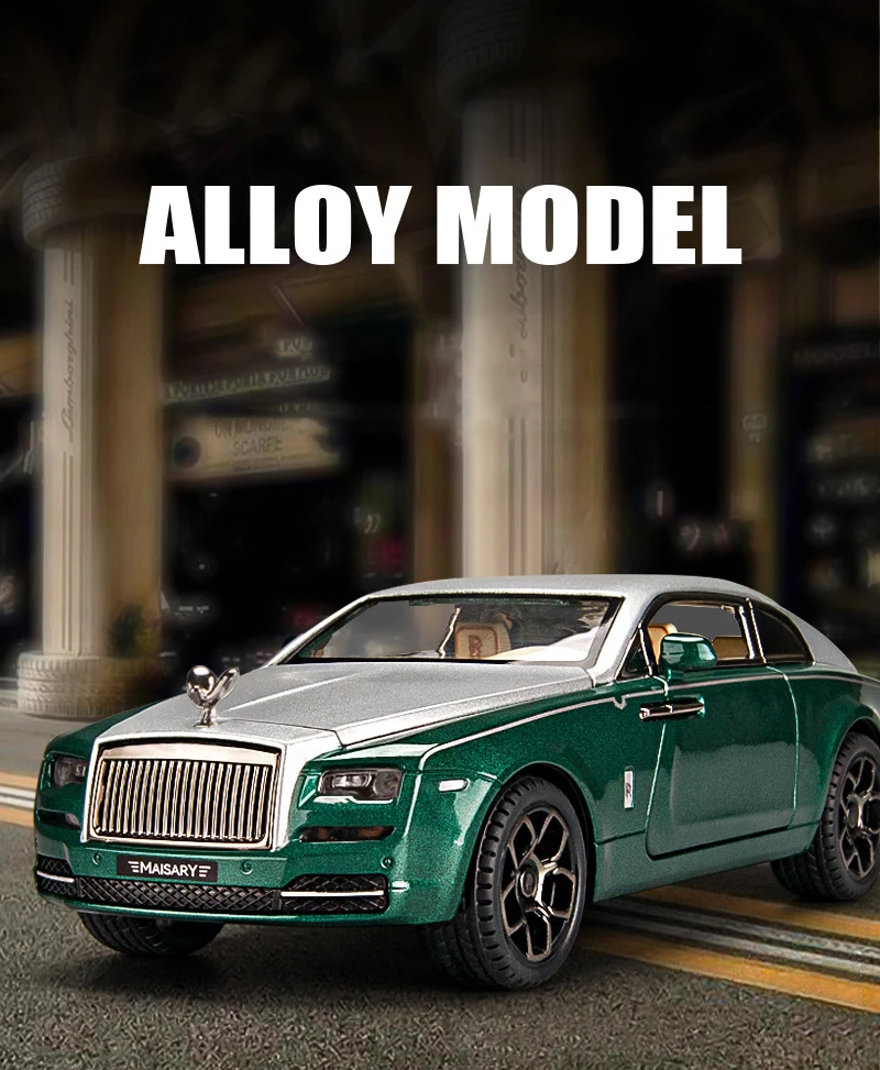 1:24 Rolls Royce Wraith Mansory Alloy Model Car Diecasts Light Toy