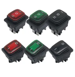 KCD4 Waterproof Switch Rocker Switch Power Switch 2 position/ 3 position 6 Pins self-locking 16A 250VAC/ 20A 125VAC