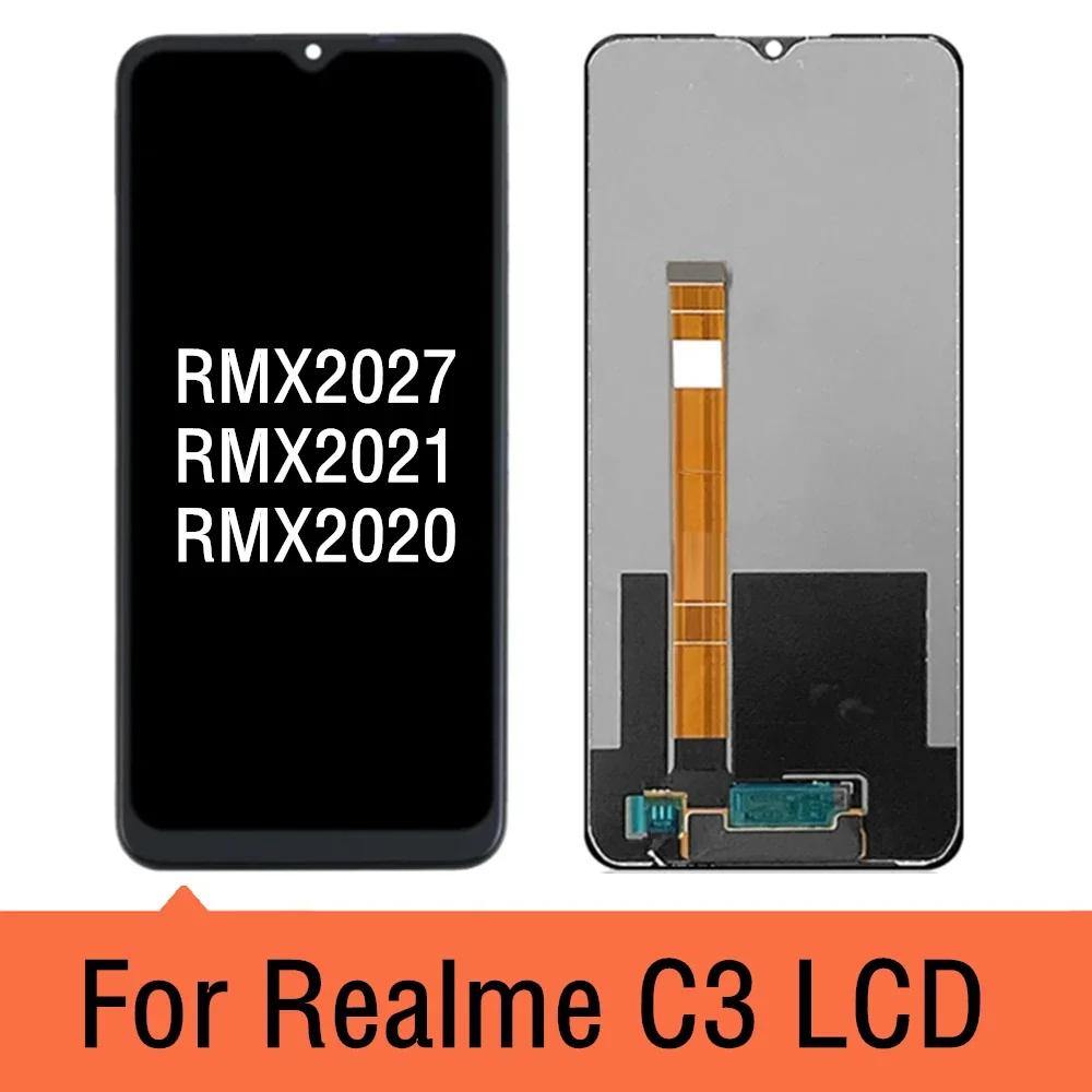 

LCD For OPPO Realme C3 LCD Display Touch Screen Digitizer Replacement For Realme C3 RMX2027, RMX2020, RMX2021 LCD