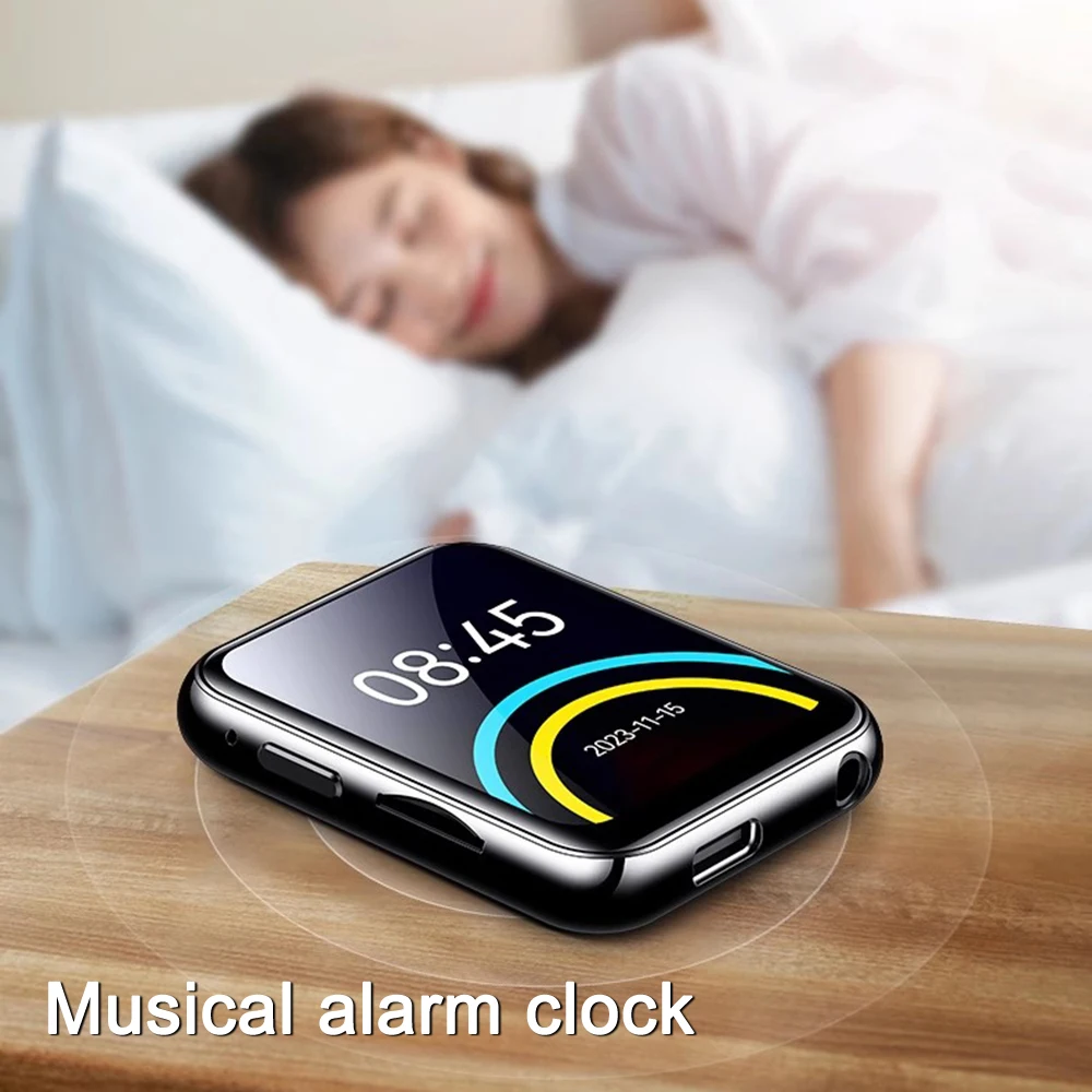 נגן mp3 מוסיקה עם Bluetooth 5.4 hifi mp4 מסך מגע מלא מובנה מקליט מצלמה נגן וידאו fm/ספר אלקטרוני