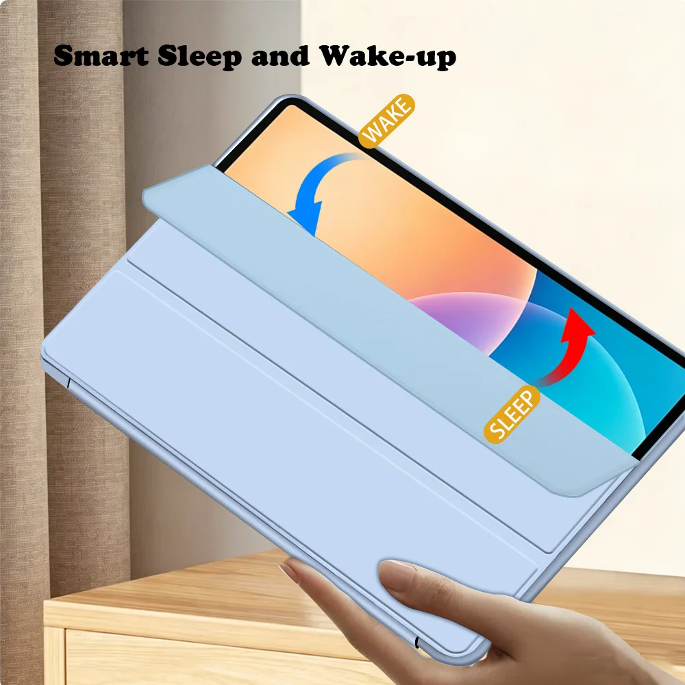 Infinix Xpad Edge 13.2 Tablet Protective Cover with Triple-Fold Design and Auto Sleep/Wake