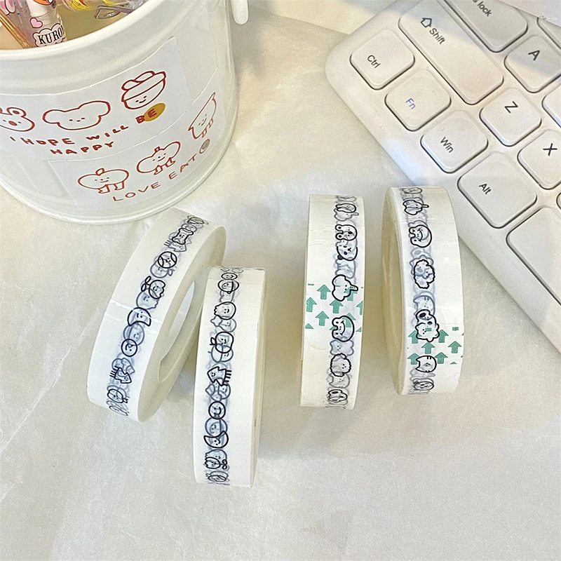 Ins Cartoon Cute Washi Tape Masking Tape Kawaii Decorative Adhesive Tape Sticker Scrapbooking Diary Stationery