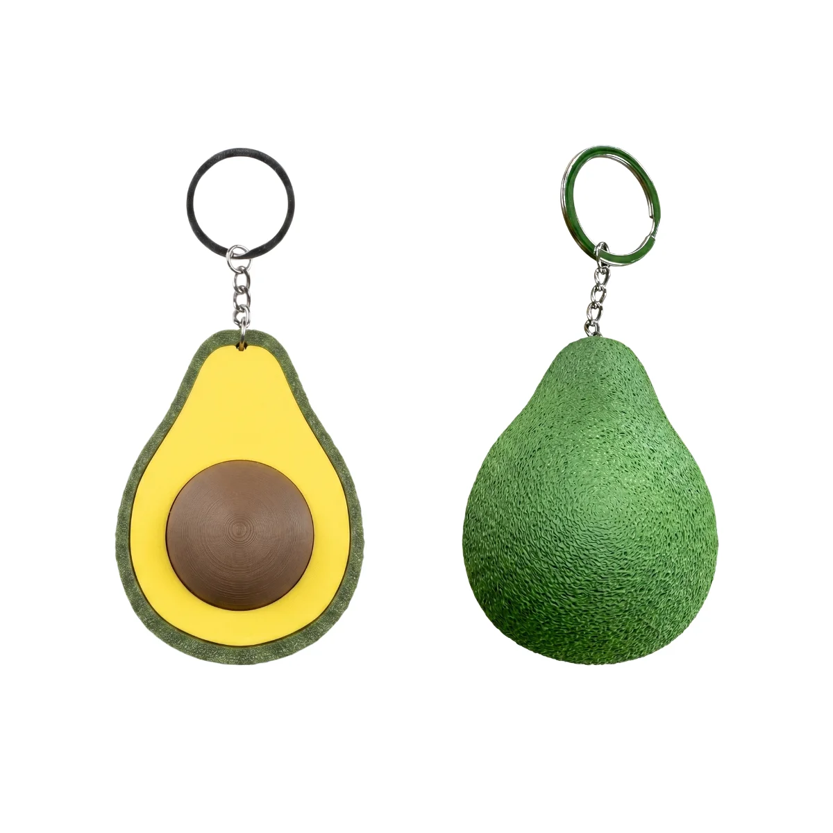 Llavero antiestrés con forma de aguacate
