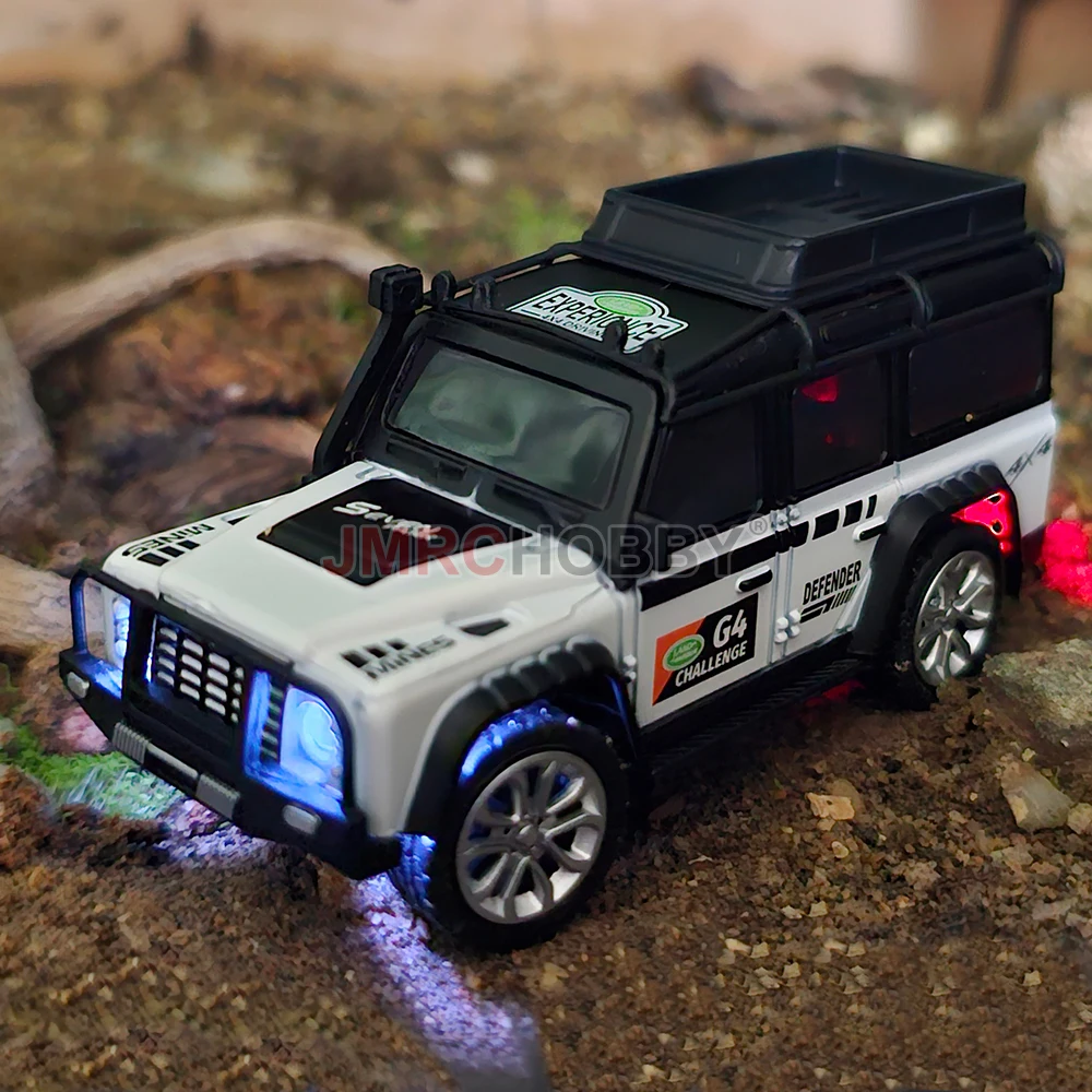 1:64 Metal Alloy Proportional Remote Control Vehicle Model 2.4GHz Mini Simulation RC Car With Trailer 5