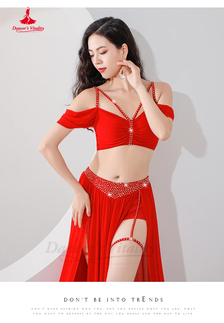 ベリーダンスプロフェッショナルスーツ女性のためのメッシュ半袖