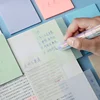 50/100 Sheets Transparent Waterproof Posted It Sticky Note Pads Notepads Posits for School Stationery Office Supplies 4