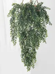 Lush Artificial Ivy with Pots for Festive and Home Decor (Gold)