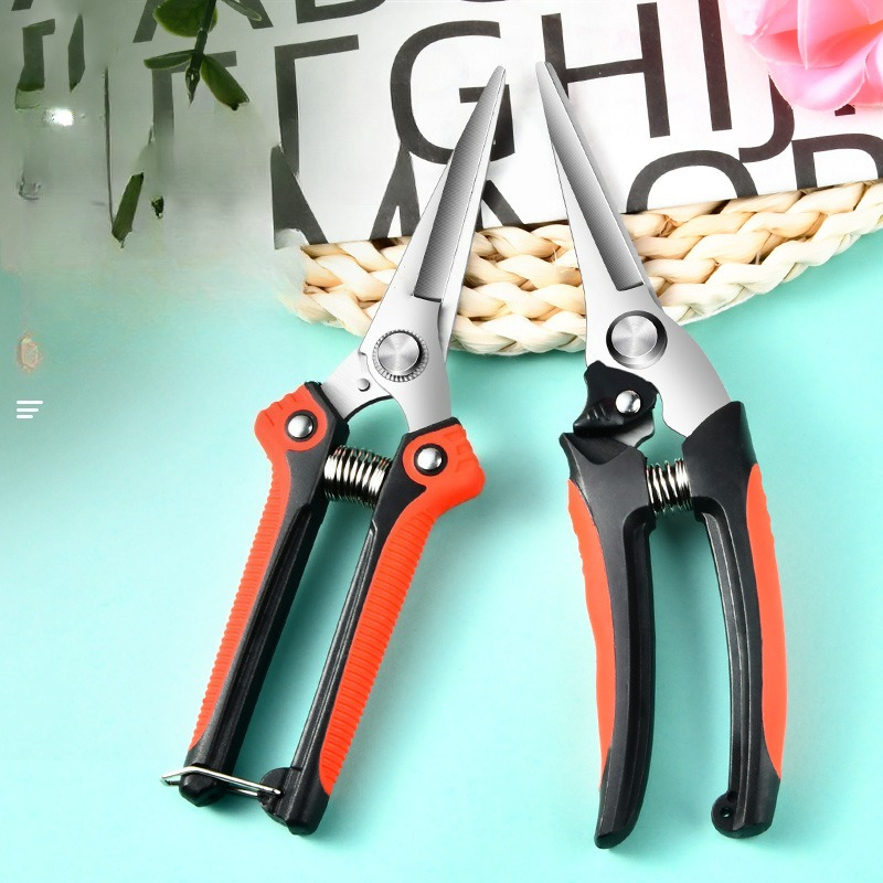 Fruit Tree Gardening Shears Stainless Steel Bonsai Garden Scissors Pruning Shears Multi-Functional Garden Tools Pruning Shears