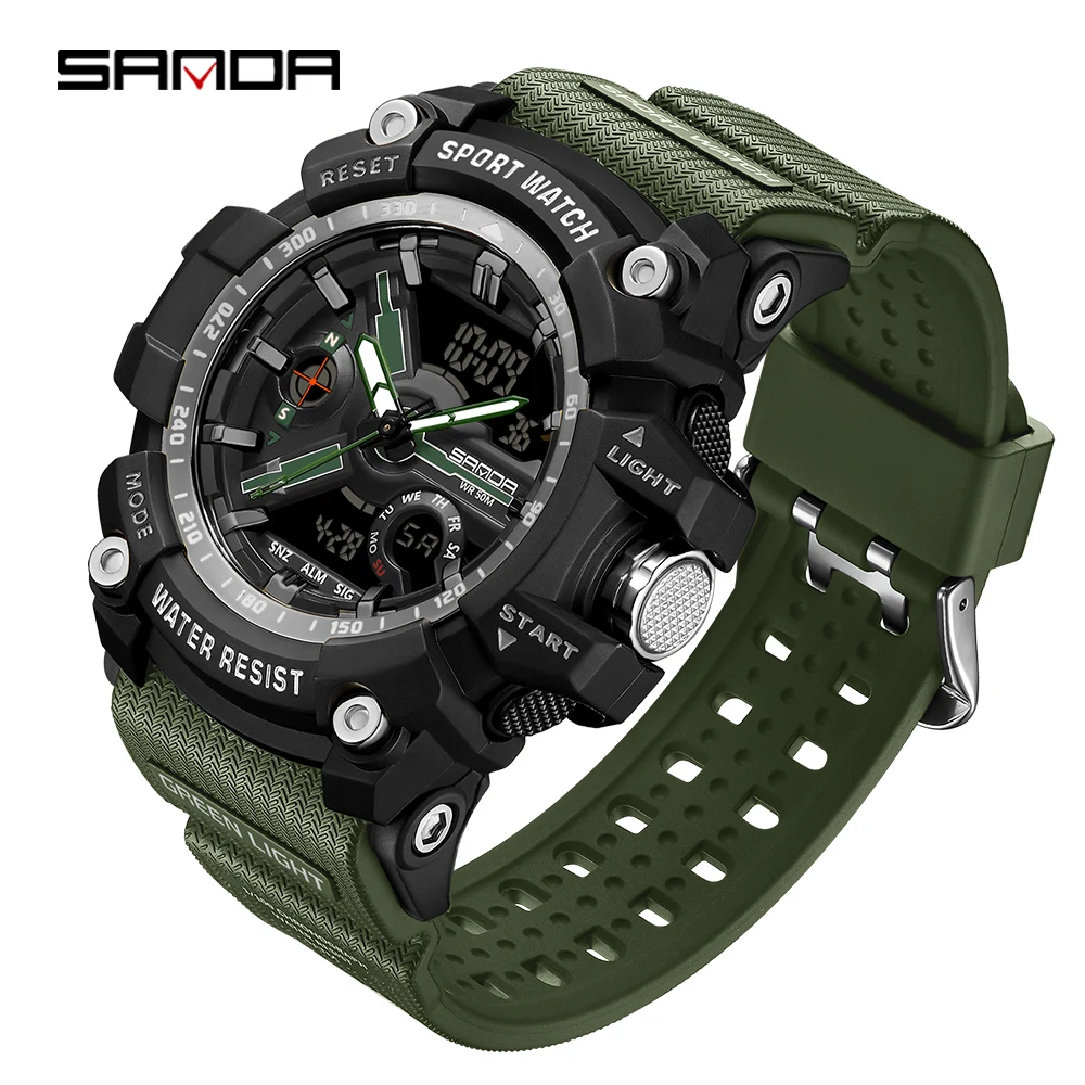 Rugged Waterproof Sport Wristwatch