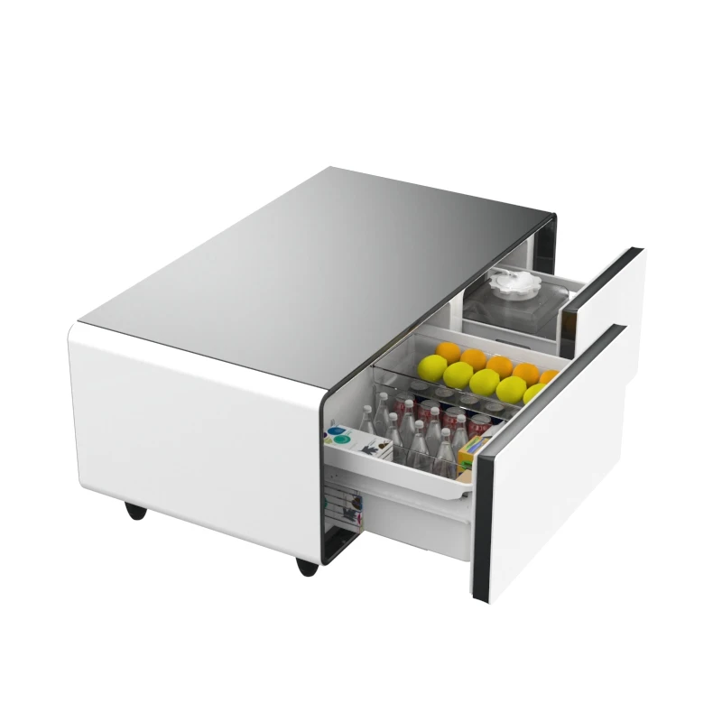 Multifunctionalrefrigeratorwith93Ldrawerandsmartcoffeetable