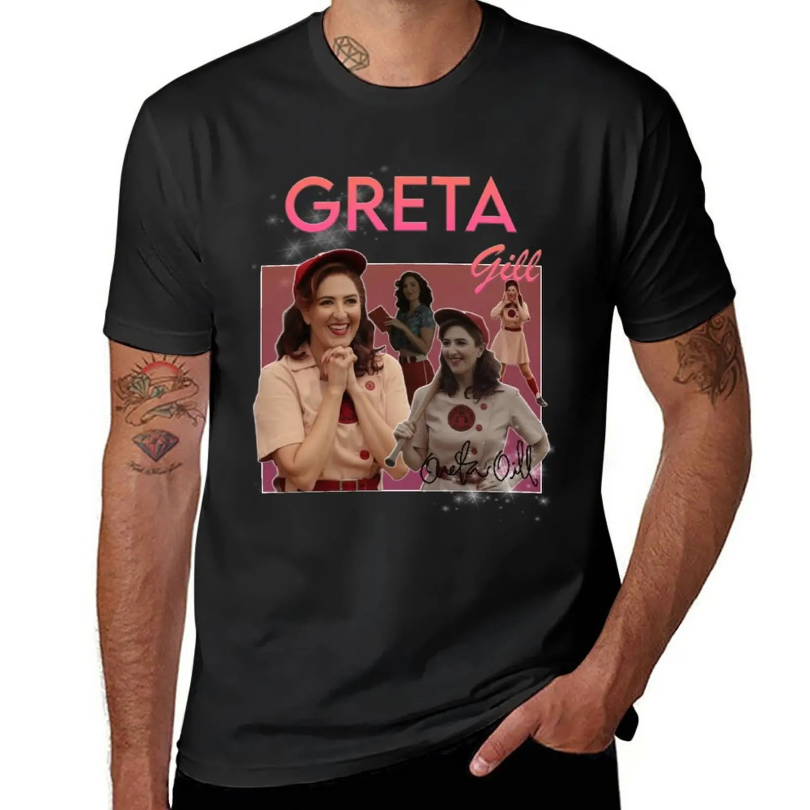 

Greta Gill Vintage Tee T-Shirt cute tops cute clothes oversized blacks heavy weight t shirts for men