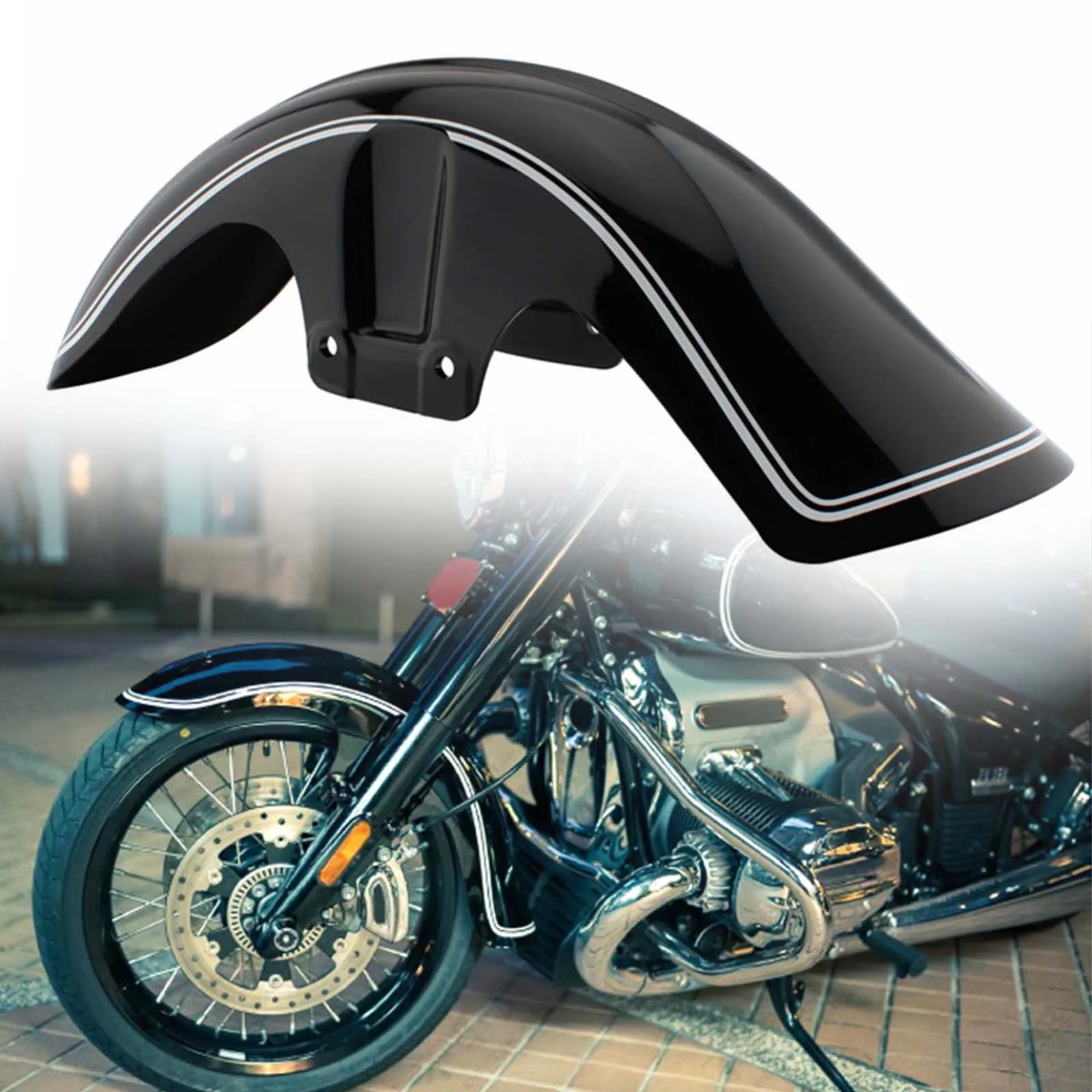 

Motorcycle Front Fender Motocross Mudguard Splash Guard For BMW R18 Classic 2020-2022 Moto Cafe Racer Bagger Custom Accessories