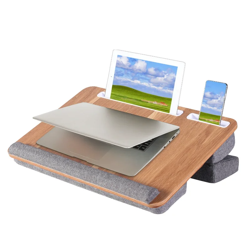 Solid Wood Knee Table Multifunctional Laptop Desk Adjustable Bed Table Laptop Stand