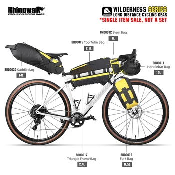 Rhinowalk Bike attrezzatura da ciclismo A lunga distanza scegli le borse da sella borse da manubrio borse con telaio You/hai bisogno di un articolo vendita non un SET