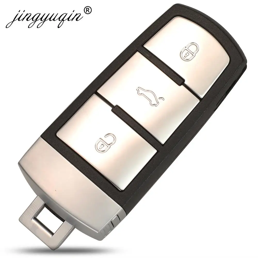 Jingyuqin KeylessGo 3C0 959 752 BG 스마트 원격 자동차 키 Fob 433MHz ID46-7936 VW 폭스 바겐 Passat CC 2005-2014 3C0959752BG