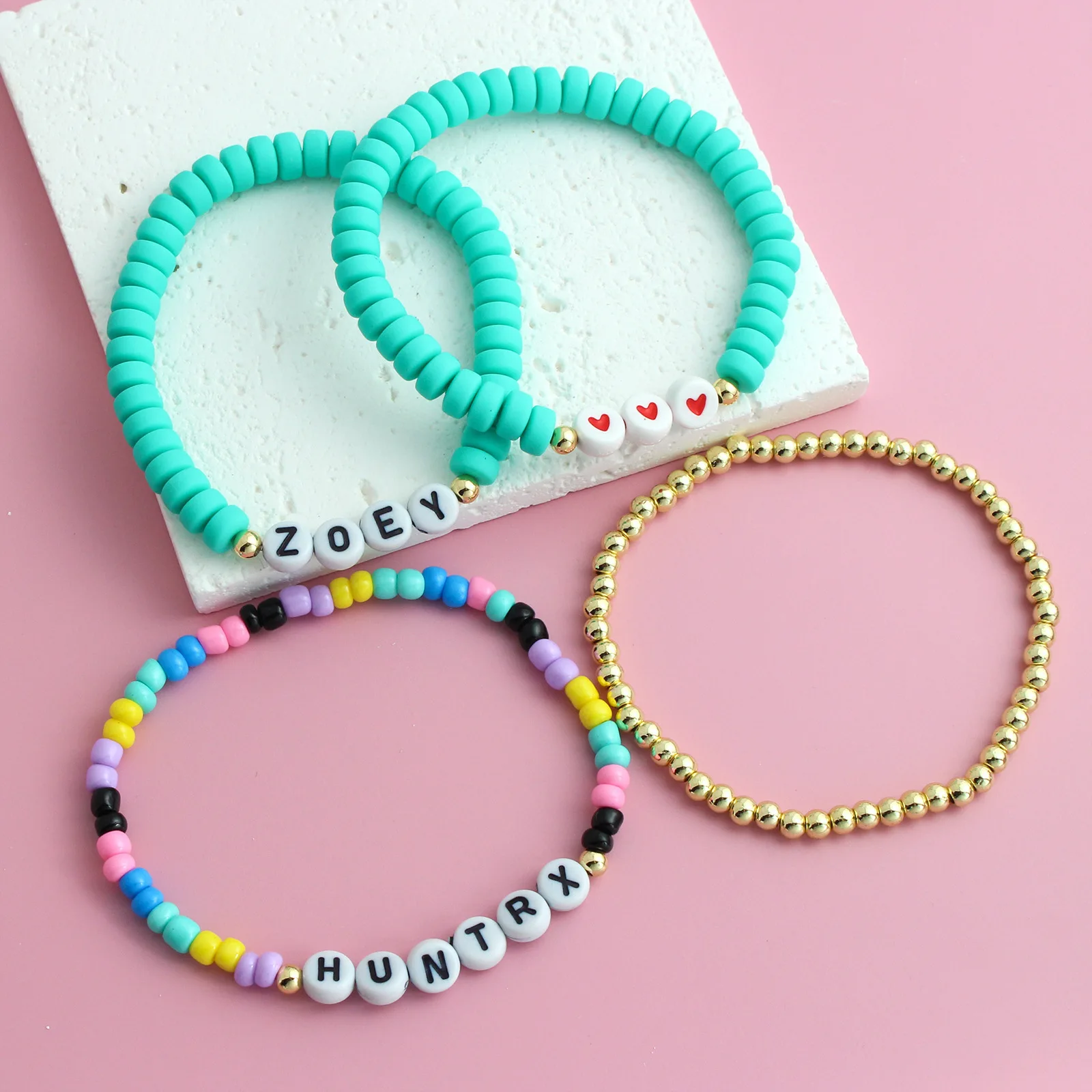Kpop Demon Hunter Character Bracelets – Rumi, Zoey, Mira, Huntrix