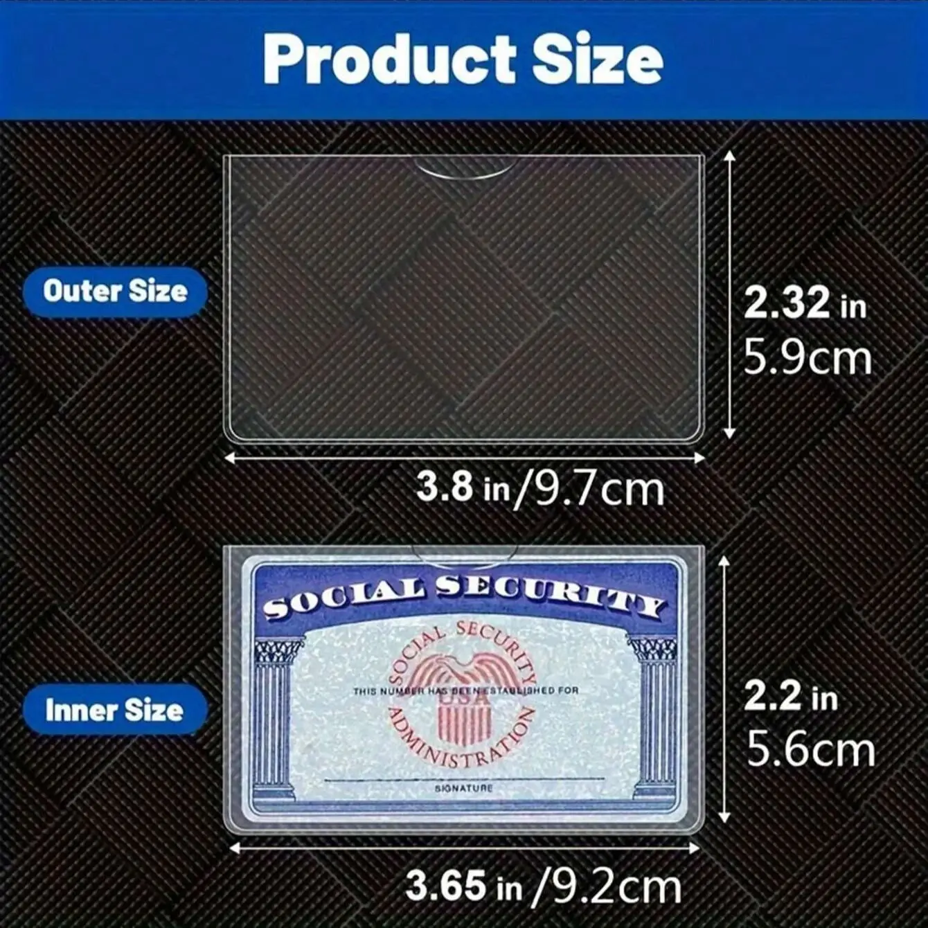 5/10/20Pcs Waterproof PVC Card Protector Sleeves Soft Clear Protective Covers for Social Security Medical Insurance Credit Cards 6