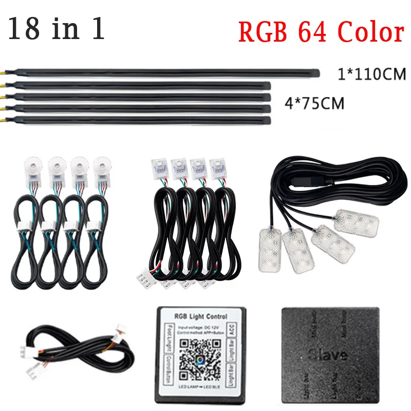 รูปสินค้า โคมไฟ RGB ปรับสีได้ 64 สี ตกแต่งบ้านสวยหรู