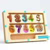 2024 Christmas Magnetic Counting Color Sorting Game Maze Board Moving Strategy Game Sensory Games Kids Educational Toys Gifts 5
