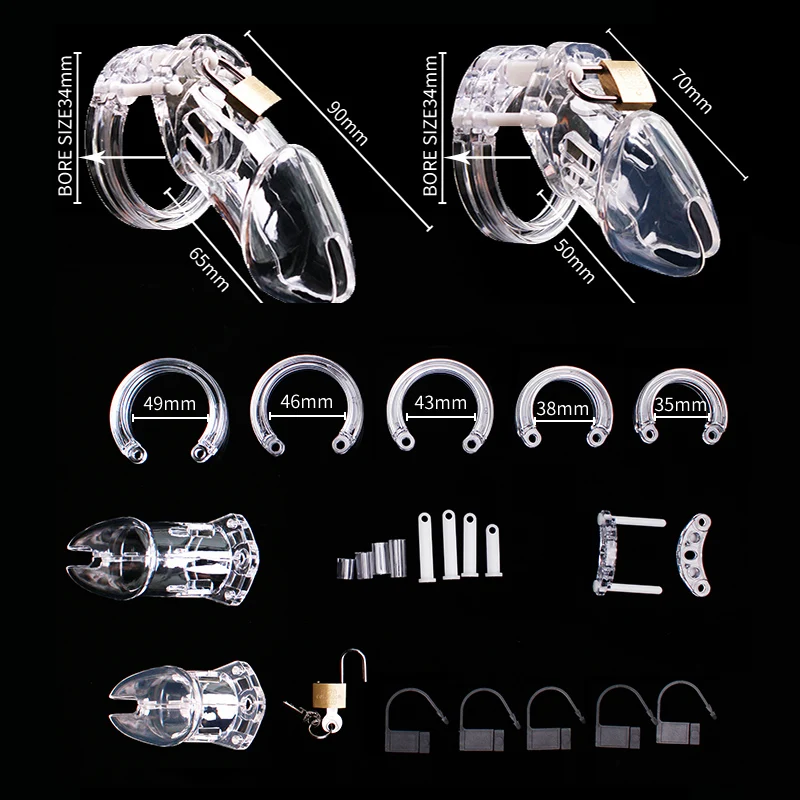 Male Chastity Cage Device Small/Standard Cock Cage with 5 Size Rings Brass Lock Locking Number Tags Erotic Urethral Men SexyToy penis chastity cage,chastity lock sex toy,chastity cage accessory