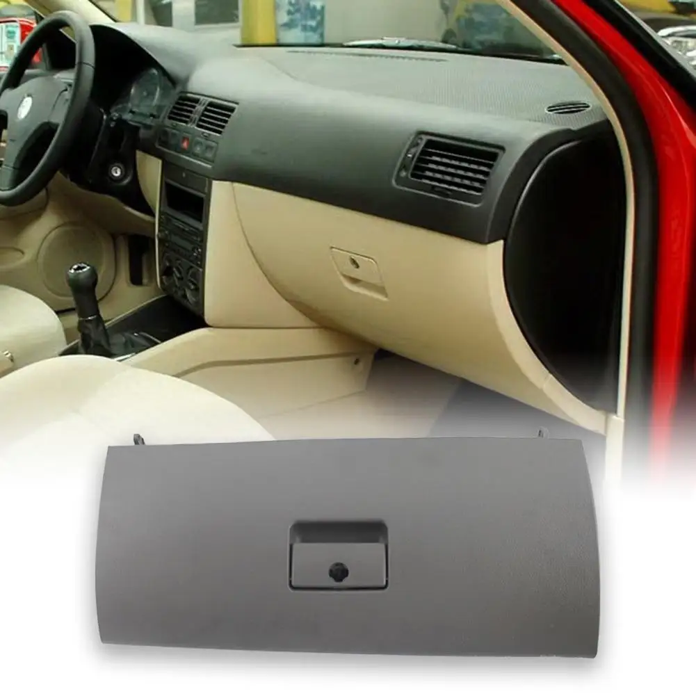 Car Glove Box Lid Fine Workmanship Unfading ABS Console Glove Box Cover Modified Part 1J1857121A For VW Golf 4 자동차 잡동사니 상자 뚜껑