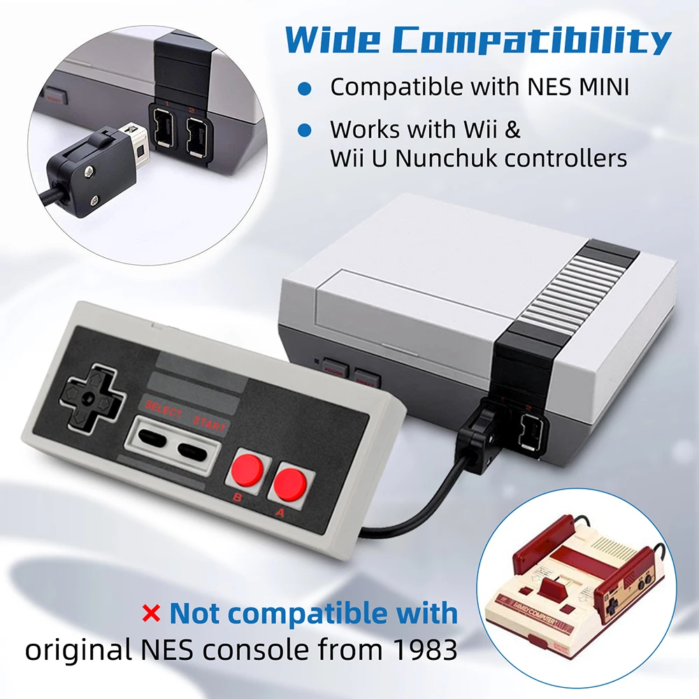 OSTENT Feet Wired Game Controller Gaming Gamepad for Nintendo