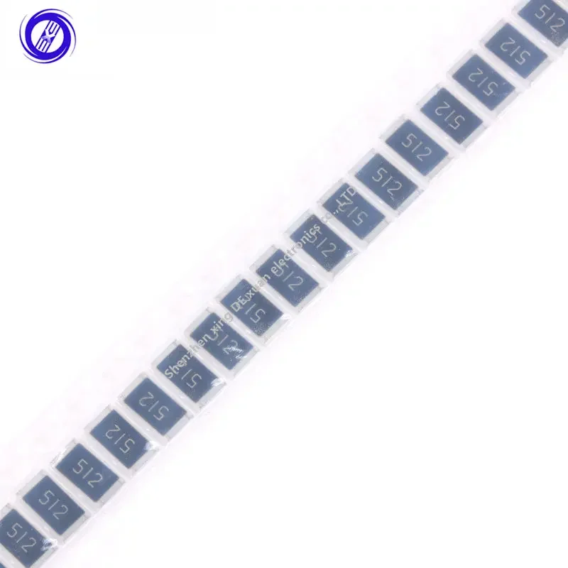 

50 шт. SMD чиповый резистор 2512 1 Вт 5,1 K Ом 5.1KR 512 5% Резистор пассивный компонент