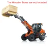 US Stock LESU AT1050 1/14 Hydraulic RC Telescopic Arm Loader Fork Truck Car Model Painted Assembled Light Sound System RC Model 1