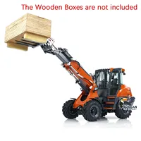 US Stock LESU AT1050 1/14 Hydraulic RC Telescopic Arm Loader Fork Truck Car Model Painted Assembled Light Sound System RC Model 1