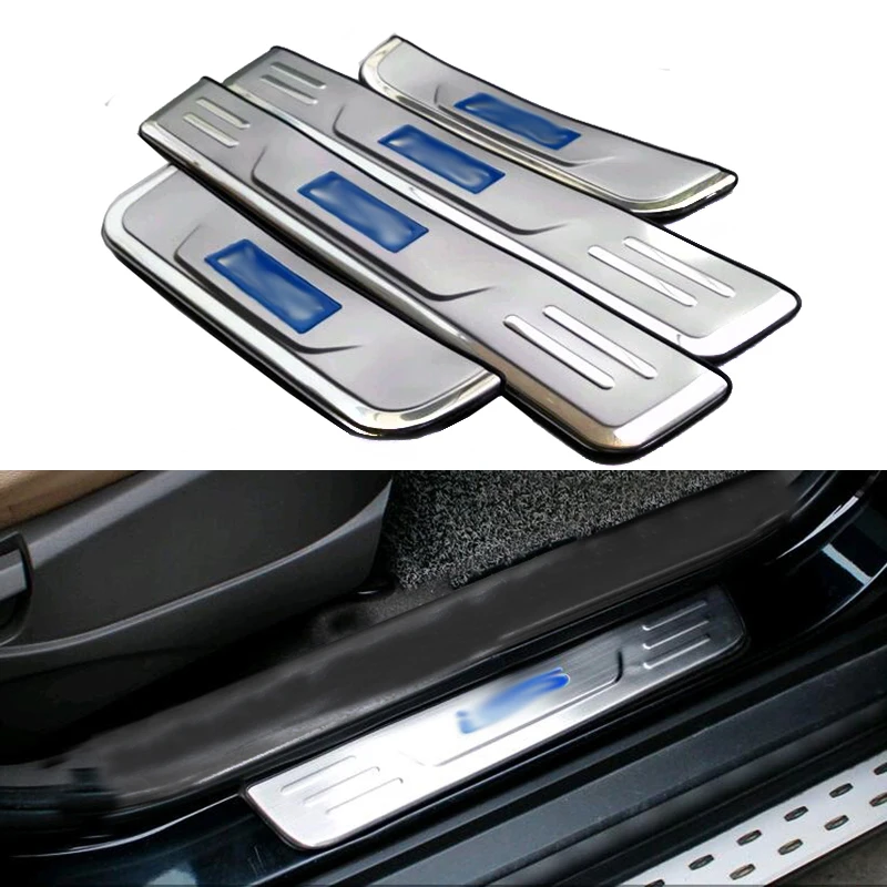 For Hyundai Ix35 20102015 Stainless Door Sill Plate Protector Scuff