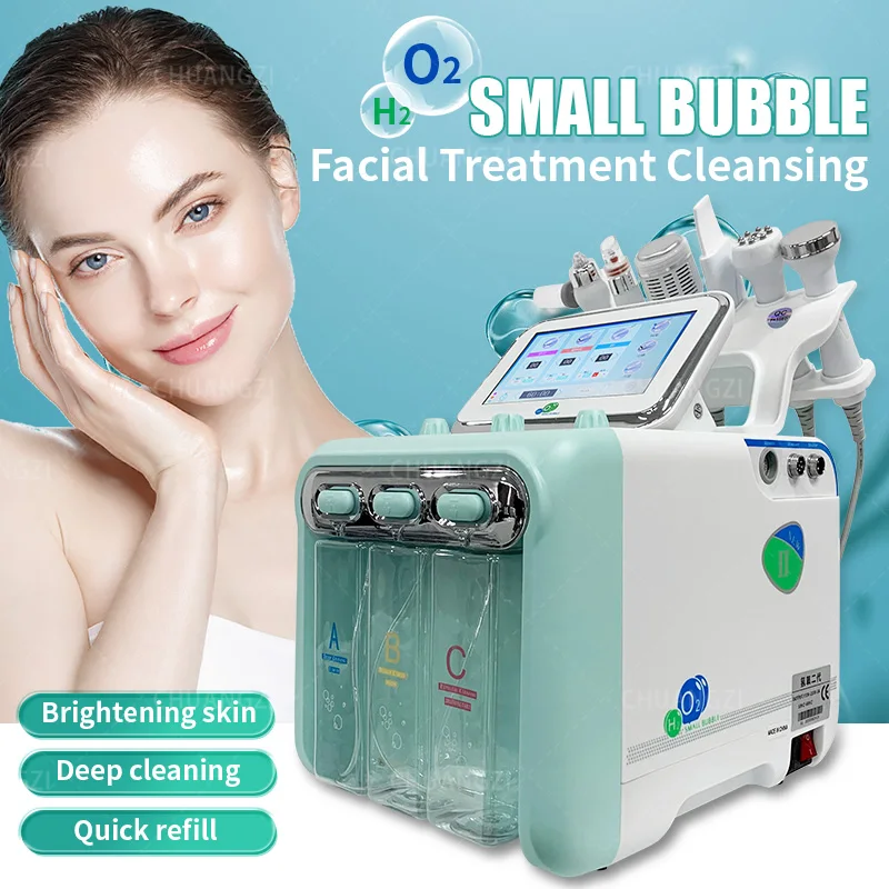 

6 In 1 Water Oxygen Jet Aqua Peeling Hydra Beauty Facial Skin Deep Cleansing Machine Professional Hydro Dermabrasion SPA Salon