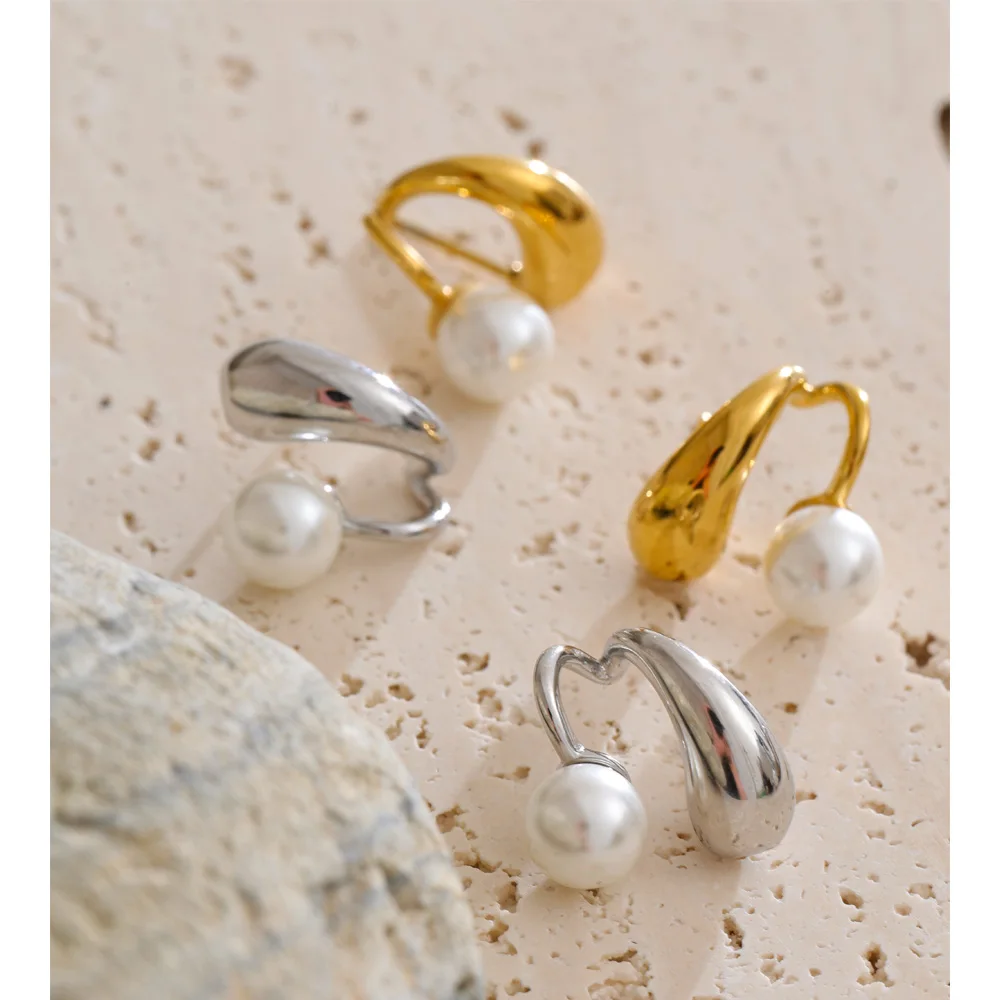 Yhpup Stainless Steel Earrings